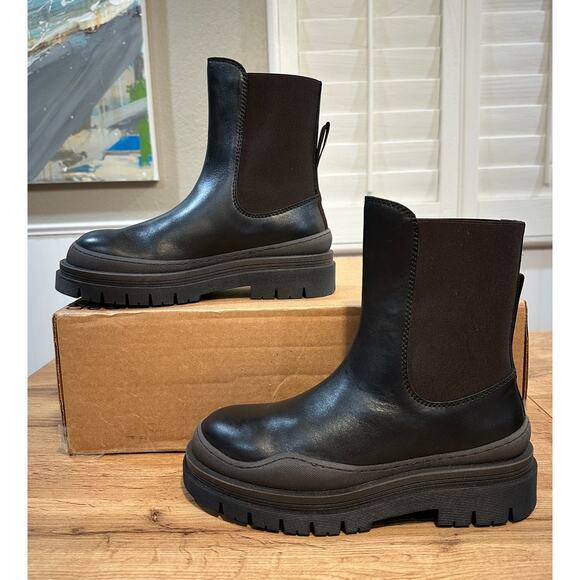See By Chloé Alli Leather Chelsea Boot Black Size 36 EU 5.5 US NWOB Classic Boot - Picture 3 of 12